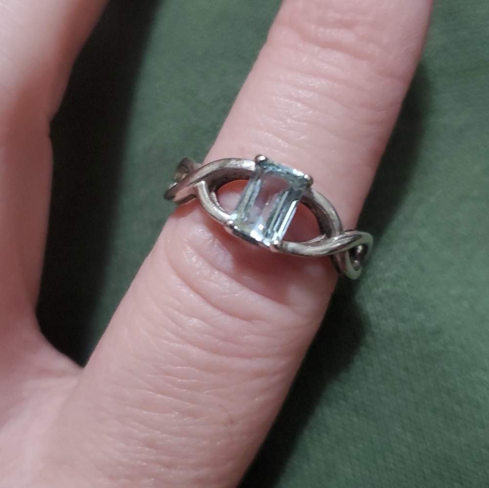 Vintage 925 aquamarine Ring